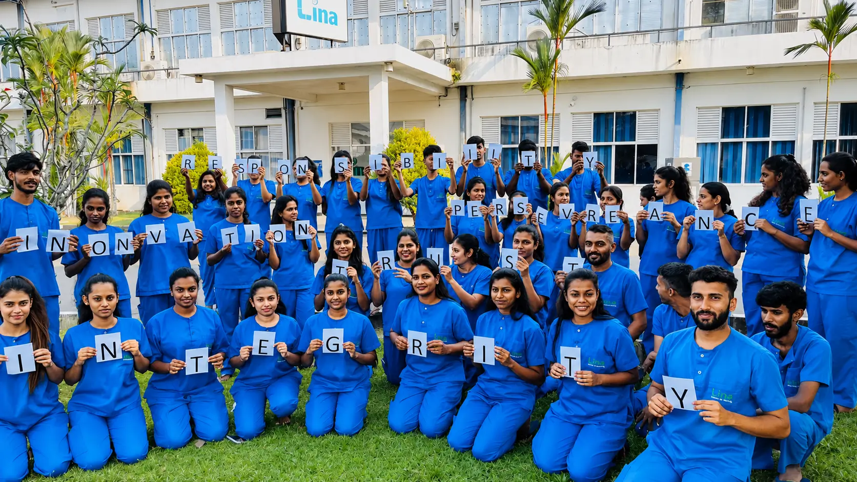Lina Manufacturing employees representing company culture